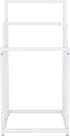 3-Tier 3 BOFENG White Metal Towel Rack Bars Freestanding Towel Holder Drying Shelf Stand Towel Bar Storage Ladder
