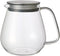 Kinto Stainless Unitea One Touch Teapot 720 Milliliter - Heat-resistant Glass with Stainless Steel Strainer (Japan