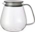 Kinto Stainless Unitea One Touch Teapot 720 Milliliter - Heat-resistant Glass with Stainless Steel Strainer (Japan