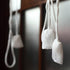 FADFAY Lace Balloon Curtain, White Adjustable Tie-Up Shade, 1 Panel Floral Tulle Curtains for Windows