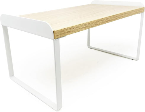 Mitus Shelf Organizer and Storage, Tiered Wood Cabinet Rack for The Kitchen Counter,