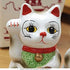Japanese Maneki Neko Magnetized Ceramic Salt & Pepper Shakers