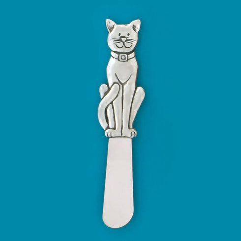 Butter Spreader Knife - Cat - Soft Cheese Paté Kitchen Gadgets, Home Decorative Gift for Pet Animal Lover by Basic Spirit