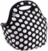 BUILT Gourmet Getaway Soft Neoprene Lunch Tote Bag, Lightweight, Insulated, One Size, Big Dot Black & White