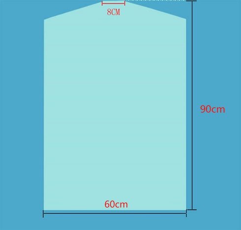 20Pcs Dry Cleaner Bags Plastic Clear, Transparent Clothing Dust Cover