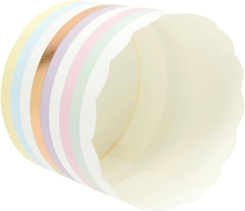Sparkle and Bash 50-Pack Pastel Cupcake Liners, Large Paper Baking Cups for Birthdays, Bake Sales
