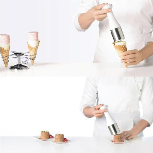 Cuisipro Ice Cream Scoop and Stack, Pink