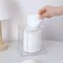 Cq Acrylic Tissue Box Holder - Clear Square Cover for Kleenex, Napkin, Facial Tissue Dispenser, 5.5 Inch