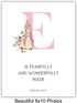 31 Proverbs - Christian Baby Girl Room Decor - Religious Nursery Decor - Scripture Wall Art - Fearfully and Wonderfully