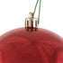 Vickerman 4" Red Shiny Ball, UV Drilled, 6 per Bag
