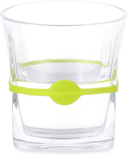 YFLife Drink Markers Silicone 24pcs, Wine Glass Charms for Party Glasses Cups Cans Dentification, Glass Markers for Drinks, Strip Tag Marker for Beer Bottle Mug Jar, Cocktail Party Solution