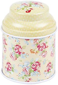 TooGet Elegant Metal Tinplate Empty Tins, Shabby Chic Mini-boxes for DIY Candles, 6-Pack