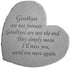 Goodbyes Are Not Forever Kay Berry Great Thought Hearts Memorial Stone Plaque Ornament