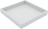 Montecito Home 10"x10" Countertop Small Square Wood Decorative Tray for Office, Ottoman, Bathroom, Entry, Remote