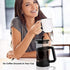 French Press Coffee Maker, 34 Oz Large Glass Pitcher, 4 Level Filter System, Stainless Coffee Spoon & Cleaner Brush
