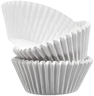Mr Miracle Standard Size Baking Cups, Premium Quality, White, 500 Pack Grease-Proof Cupcake Liners