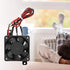 PTC Air Heater, 110V Mini Air Heating Small Space Fan Heater Constant Temperature Insulation PTC Thermistor Heater With Fan(12V/250W)