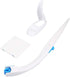 Toilet Brush with Long Handle, Cotton Toilet Scrubber Wand and Replaceable Detergent Head for Home Bathroom Cleaning
