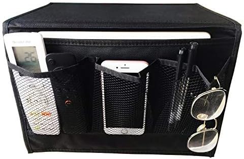 Bedside Caddy Organizer for Storage, Table Cabinet for TV Remote Control, Phones, Magazines, Tablets, Accessories