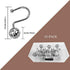 12Pcs Luxury Quality Hollow Ball Shower Curtain Hooks, Rustproof Stainless Steel Rings for Bathroom Rod (Chrome)