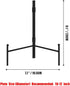 Awesomes Adjustable Iron Display Stands, Foldable Plate Holder, Decorative Metal Easel Frame (Black, 2 Pack)