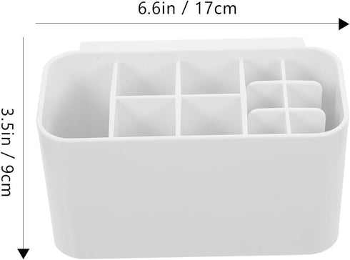 Healifty Wall Mounted Toothbrush Holders for Bathroom - Large Capacity Organizer with 6 Toothbrush Slots