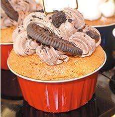 KEISEN 5oz Disposable Aluminum Foil Cups - Set of 24 for Muffin Cupcake Baking Utility Ramekin