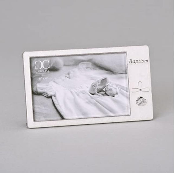 Roman Baptism Photo Frame, 4x6 Size