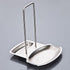 CHuangQi Kitchen Lid and Spoon Rest, Stainless Steel Cooking Spoon and Spatula Holder, 1 Set