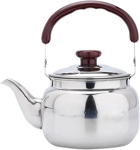 LIFKOME Traditional Stainless Steel Heavy Duty Tea Kettle, Whistling Stove Top Kettle with Cool Touch Handle