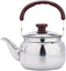 LIFKOME Traditional Stainless Steel Heavy Duty Tea Kettle, Whistling Stove Top Kettle with Cool Touch Handle