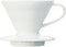 Hario V60 Ceramic Coffee Dripper, Pour Over Cone Coffee Maker Size 01, White