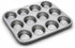 Fox Run Muffin and Cupcake Pan, 12 Standard Cup, Stainless Steel