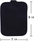 Anyi Cotton Pot Holders with Pocket, Heat Resistant Black Counter Table Hot Pads for Kitchen