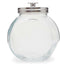 Home Basics Glass Cookie Candy Jar Container, Medium, Fresh Sealed Lid, Kitchen Home Décor Storage