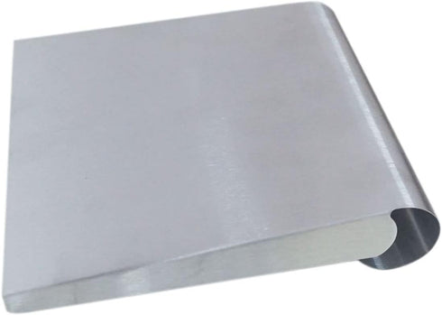 Stainless Steel Food Scooper, Food Mover Spatula, Cutting-board Scraper, Dough Cutter Tool, 5.9"
