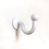 2 Pairs Curtain Hooks for Drapes - European Style White Window Curtain Holdback Hooks, Heavy Duty Wall Mounted