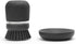 302626 Brabantia Refillable Soap Dispensing Washing Up Scrubbing Dish Brush, One Size, Dark Gray
