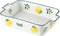 Lovely Lemon Ceramic Baking Dishes with Handles, 8.0 Inch Lasagna and Casserole Pans for Cooking and Baking
