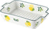 Lovely Lemon Ceramic Baking Dishes with Handles, 8.0 Inch Lasagna and Casserole Pans for Cooking and Baking