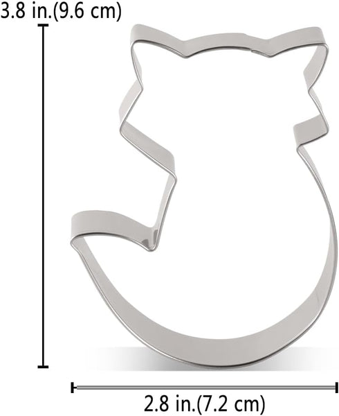 LILIAO Fox Cookie Cutter - 2.8 x 3.8 inches, Woodland Animal Biscuit Cutters, Stainless Steel