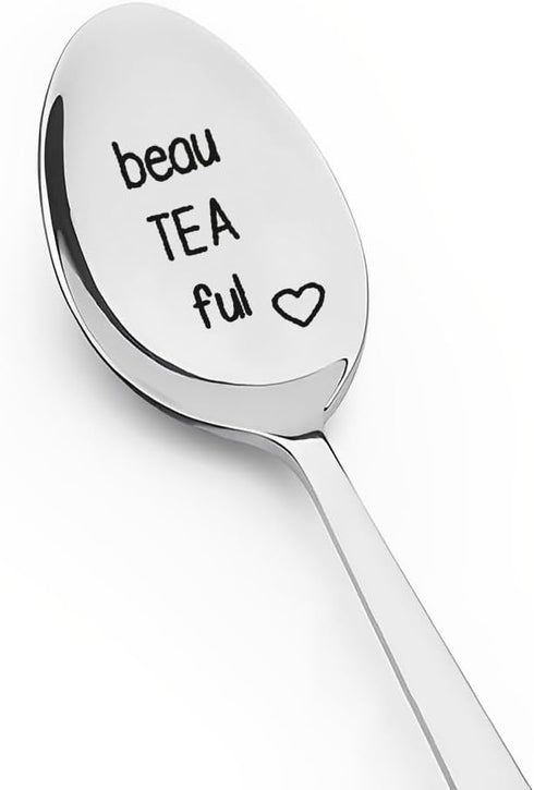 Tea Lover Gifts for Women, Girls, Teaspoons for Tea Drinkers, Christmas Gifts for Mom, Grandma, Girlfriend, Wife