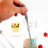 HornTide 6-Piece Mixing Spoon Set - 8-Inch Long Handle Spoons for Ice Cream, Cold Drink, Fruit Juice, Cocktail Stirring