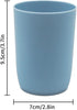 Topsky 4-Pack Bathroom Tumbler, Plastic Toothbrush Cup, Reusable Drinkware for Mouthwash