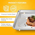 Air Fryer Tray Replacement for Cuisinart TOA-60 TOA-65 TOA-70, 12.2*11'' Non-stick Mesh Stainless Steel Basket