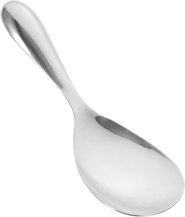 Stainless Steel Rice Paddle, Rice Spoon, Serving Scooper, Nonstick Rice Spatula for Mixing, Draining, Scraping