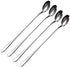 Long Handle Spoon Set, 4 Pieces 9-Inch Stainless Steel Iced Teaspoons for Mixing