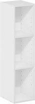 3-Tier 8-in 9.3 7.9 31.5, Furinno Fulda Book Shelf, Narrow Bookshelf, Bookcase with Width Storage Shelf, x x for Living