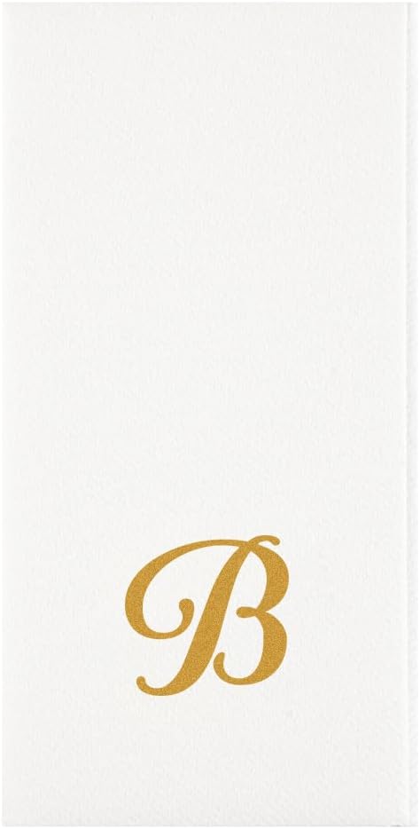 50 Count 15.75 7.87 Inch Restaurantware Disposable Napkins x Paper Linen-Feel Airlaid Napkins Gold Decorative