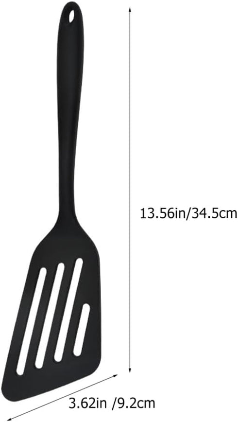 Luxshiny Strainers Fine Mesh Steak Frying Spatula Silicone Wok Spatula Slotted Fish Turner Meat Skillets Pancake Spatula Kitchen Utensil for Nonstick Cookware for Fish Egg Meat Dumpling Turning by Luxshiny